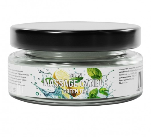 Массажная свеча «Зелёный чай» - 50 мл. - SGAN - купить с доставкой в Старом Осколе