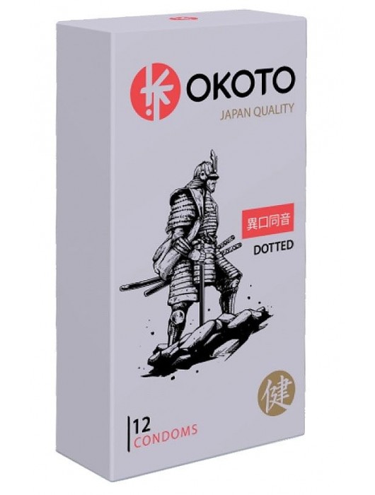 Точечные презервативы OKOTO Dotted - 12 шт. - Sitabella - купить с доставкой в Старом Осколе