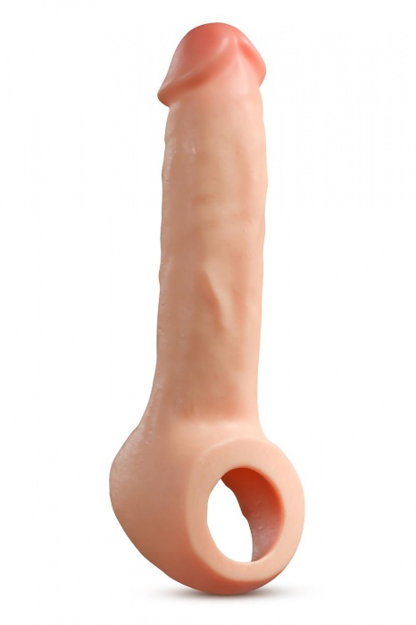 Телесная насадка-удлинитель Thrive 8.75 Inch Realistic Penis Extender Sleeve - 22,2 см. - Blush Novelties - в Старом Осколе купить с доставкой