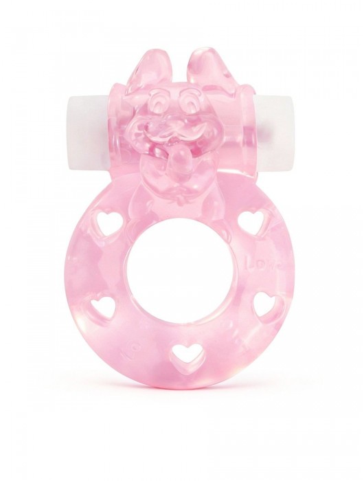 Розовое эрекционное виброкольцо в форме зайчика - 1137 - в Старом Осколе купить с доставкой