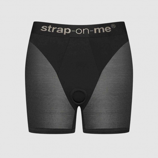 Трусики-шорты для фиксации насадок Strap-on-me Harness Lingerie Halo - size XS - Strap-on-me - купить с доставкой в Старом Осколе