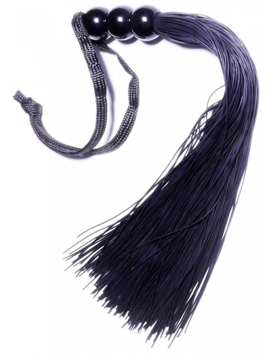 Черная силиконовая плетка - 25,4 см. - Boys of Toys - купить с доставкой в Старом Осколе