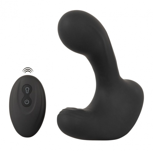Черная анальная вибропробка с функцией расширения RC Butt Plug with 3 functions - Orion - в Старом Осколе купить с доставкой