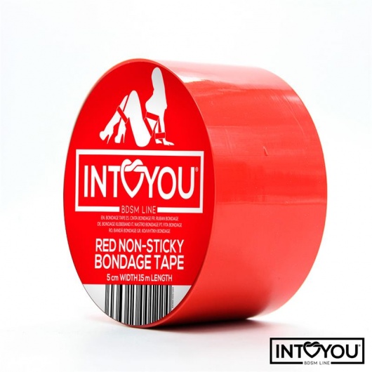 Красный скотч для фиксации Non-Sticky Bondage Tape - 15 м. - Intoyou - купить с доставкой в Старом Осколе