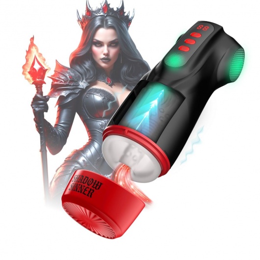 Интерактивный мастурбатор Raven с вакуумом, вибрацией и подсветкой - Shots Media BV - в Старом Осколе купить с доставкой