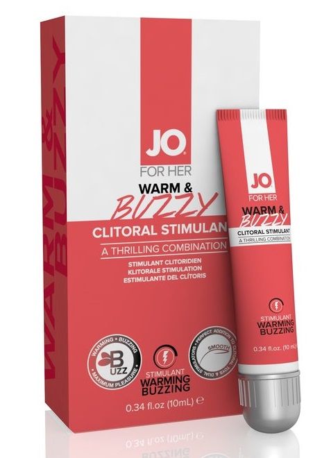 Клиторальный крем JO WARM   BUZZY CLITORAL GEL - 10 мл. - System JO - купить с доставкой в Старом Осколе