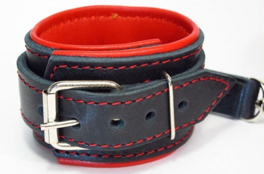 Оковы на ноги с красным подкладом - БДСМ Арсенал - купить с доставкой в Старом Осколе