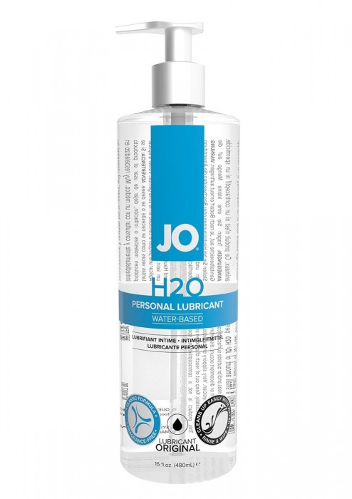 Лубрикант на водной основе JO Personal Lubricant H2O с дозатором - 480 мл. - System JO - купить с доставкой в Старом Осколе