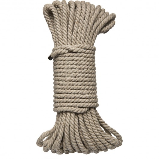 Бондажная пеньковая верёвка Kink Bind   Tie Hemp Bondage Rope 50 Ft - 15 м. - Doc Johnson - купить с доставкой в Старом Осколе