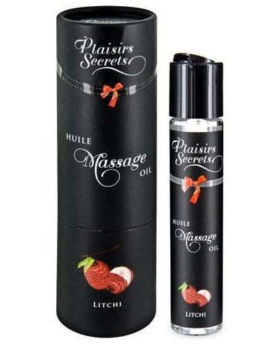 Массажное масло с ароматом личи Huile de Massage Gourmande Litchi - 59 мл. - Plaisir Secret - купить с доставкой в Старом Осколе