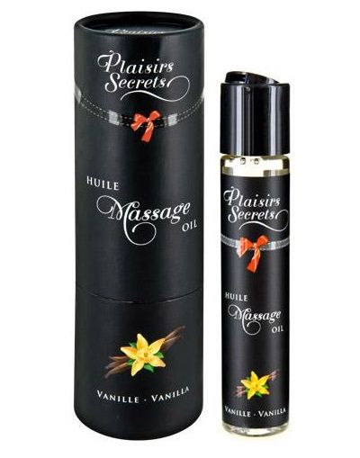 Массажное масло с ароматом ванили Huile de Massage Gourmande Vanille - 59 мл. - Plaisir Secret - купить с доставкой в Старом Осколе