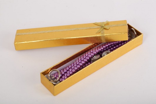 Фиолетовые оковы на ноги из бус - White Label - купить с доставкой в Старом Осколе