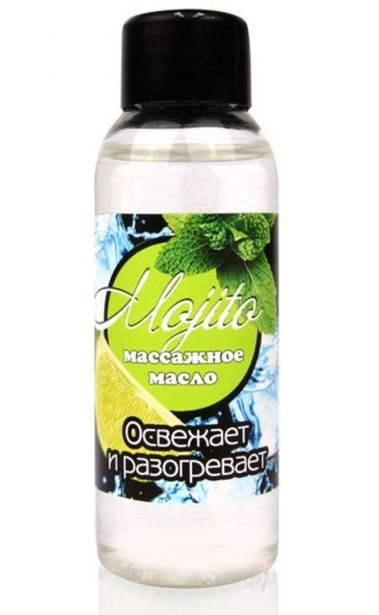 Массажное масло для тела Mojito с ароматом лайма - 50 мл. - Биоритм - купить с доставкой в Старом Осколе