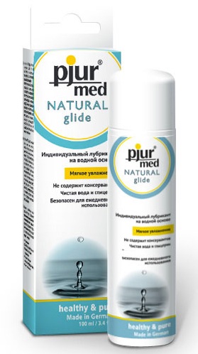 Нейтральный лубрикант на водной основе pjur MED Natural glide - 100 мл. - Pjur - купить с доставкой в Старом Осколе