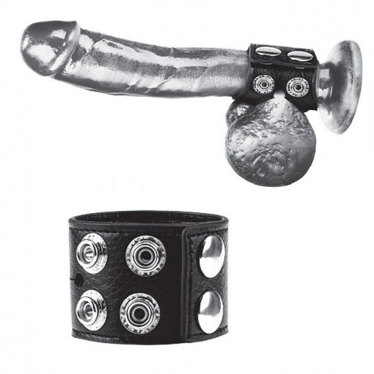 Ремень на член и мошонку 1.5  Cock Ring With Ball Strap - BlueLine - купить с доставкой в Старом Осколе