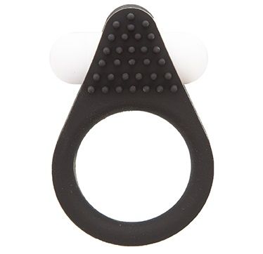 Чёрное эрекционное кольцо LIT-UP SILICONE STIMU RING 1 BLACK - Dream Toys - в Старом Осколе купить с доставкой