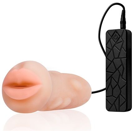 Мастурбатор-ротик с вибрацией REALSTUFF VIBRATING MASTURBATOR MOUTH - Dream Toys - в Старом Осколе купить с доставкой