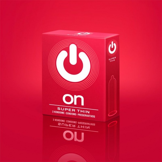 Супертонкие презервативы ON) Super Thin - 3 шт. - ON) - купить с доставкой в Старом Осколе