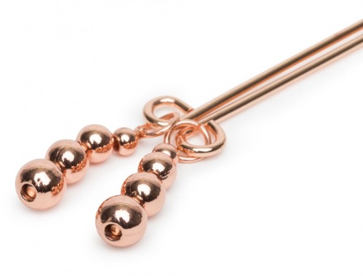 Золотистые зажимы для сосков и клитора All Sensation Nipple and Clitoral Chain - Fifty Shades of Grey - купить с доставкой в Старом Осколе