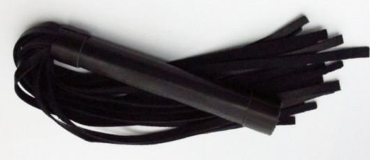 Чёрная плеть из нежной кожи - 45 см. - БДСМ Арсенал - купить с доставкой в Старом Осколе