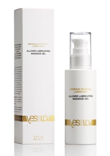 Массажный гель-смазка на силиконовой основе Allover Massage Gel - 100 мл. - YESforLOV - купить с доставкой в Старом Осколе