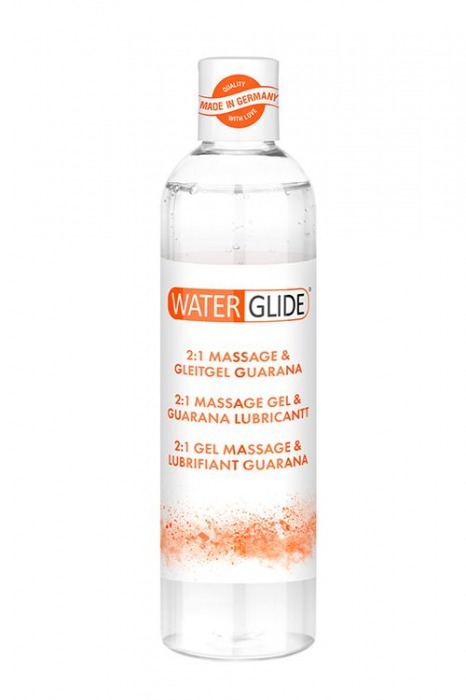 Гель-смазка 2-в-1 MASSAGE   LUBRICANT GUARANA - 300 мл. - Waterglide - купить с доставкой в Старом Осколе