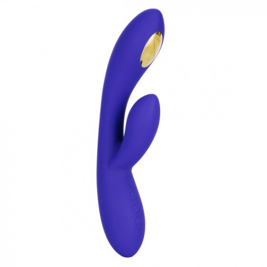 Фиолетовый вибратор с функцией электростимуляции Intimate E-Stimulator Dual Wand - 21,5 см. - California Exotic Novelties - купить с доставкой в Старом Осколе