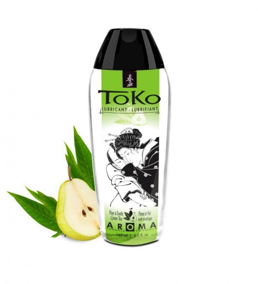 Интимный гель TOKO Pear   Exotic Green Tea с ароматом груши и зеленого чая - 165 мл. - Shunga - купить с доставкой в Старом Осколе