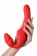 Красный безремневой страпон с вибрацией - ToyFa купить в Старом Осколе с доставкой в Orgasmix.ru Красный безремневой страпон с вибрацией - ToyFa - купить с доставкой в Старом Осколе