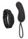 Черное виброяйцо с браслетом-пультом Wristband Remote Curve - California Exotic Novelties купить в Старом Осколе с доставкой в Orgasmix.ru Черное виброяйцо с браслетом-пультом Wristband Remote Curve - California Exotic Novelties