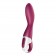 Малиновый вибромассажер для стимуляции G-точки Heated Thrill - 20,6 см. - Satisfyer купить в Старом Осколе с доставкой в Orgasmix.ru Малиновый вибромассажер для стимуляции G-точки Heated Thrill - 20,6 см. - Satisfyer