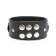 Черный кожаный ошейник с короткими шипами - БДСМ Арсенал - купить с доставкой в Старом Осколе Черный кожаный ошейник с короткими шипами - БДСМ Арсенал - купить с доставкой в Старом Осколе