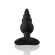 Черная анальная пробка Unicorn Playful - 10 см. - HOT planet