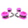 Набор фиксаторов краб с розовым мехом BDSM Light - БДСМ Арсенал - купить с доставкой в Старом Осколе