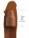 Коричневая насадка на член 2  Silicone X-tension - 20,3 см. - Pipedream - в Старом Осколе купить с доставкой