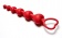 Бордовая анальная цепочка Love Beam - 19 см. - Le Frivole