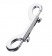 Серебристый двухсторонний карабин TOYFA Metal - ToyFa - купить с доставкой в Старом Осколе